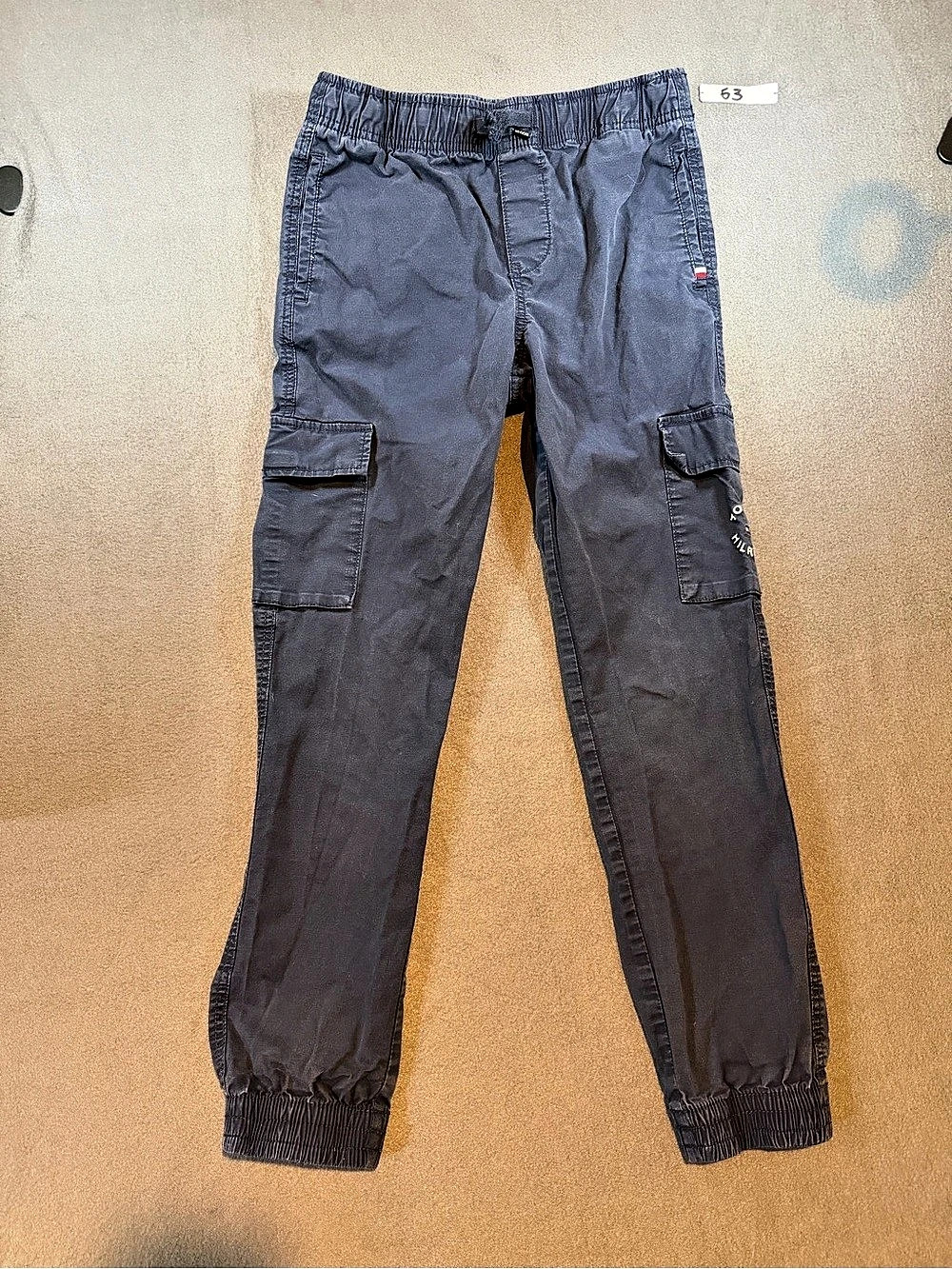 Tommy Hilfiger Boys Stretch Cargo Jogger Pants Blue Medium